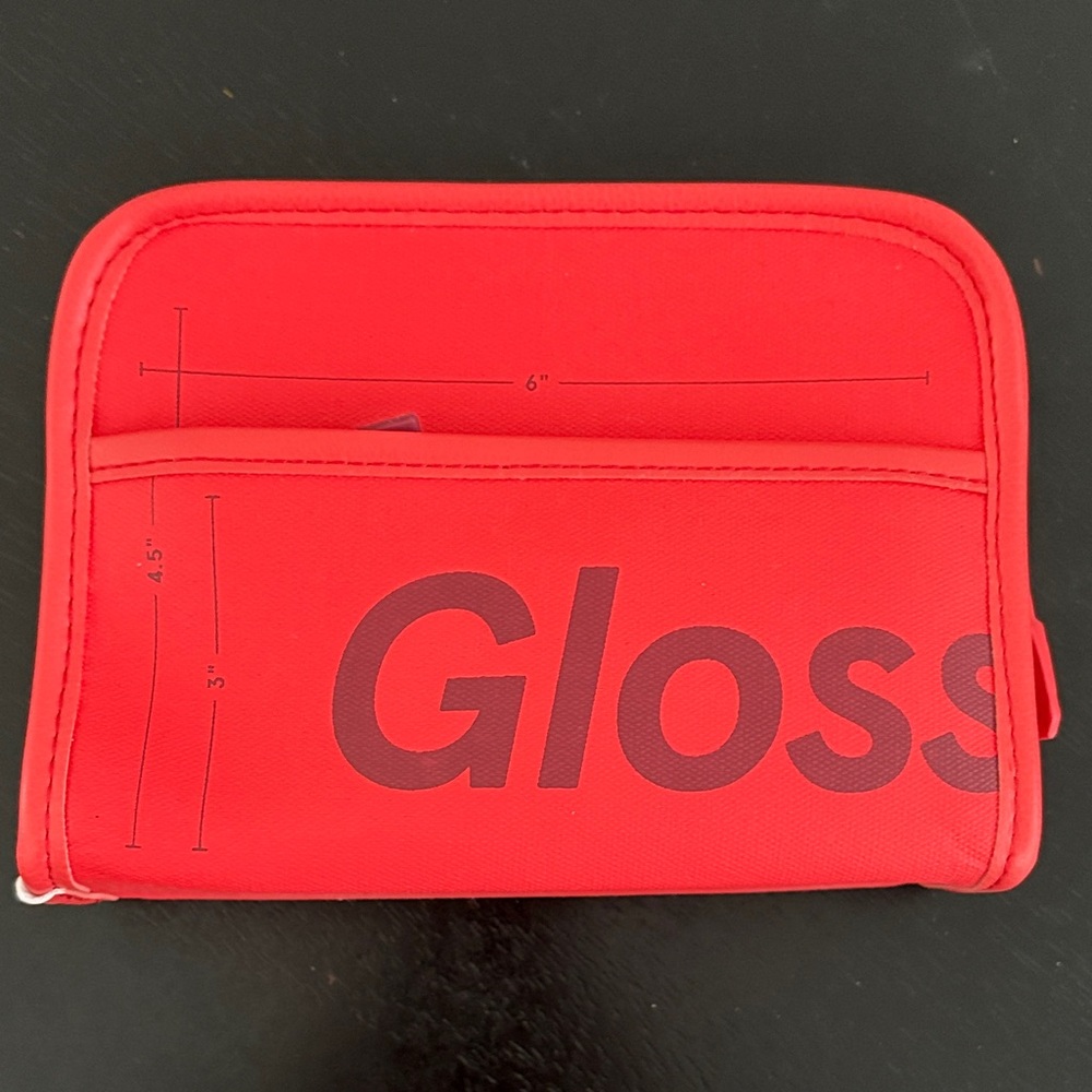 Glossier Red Cosmetic Bag